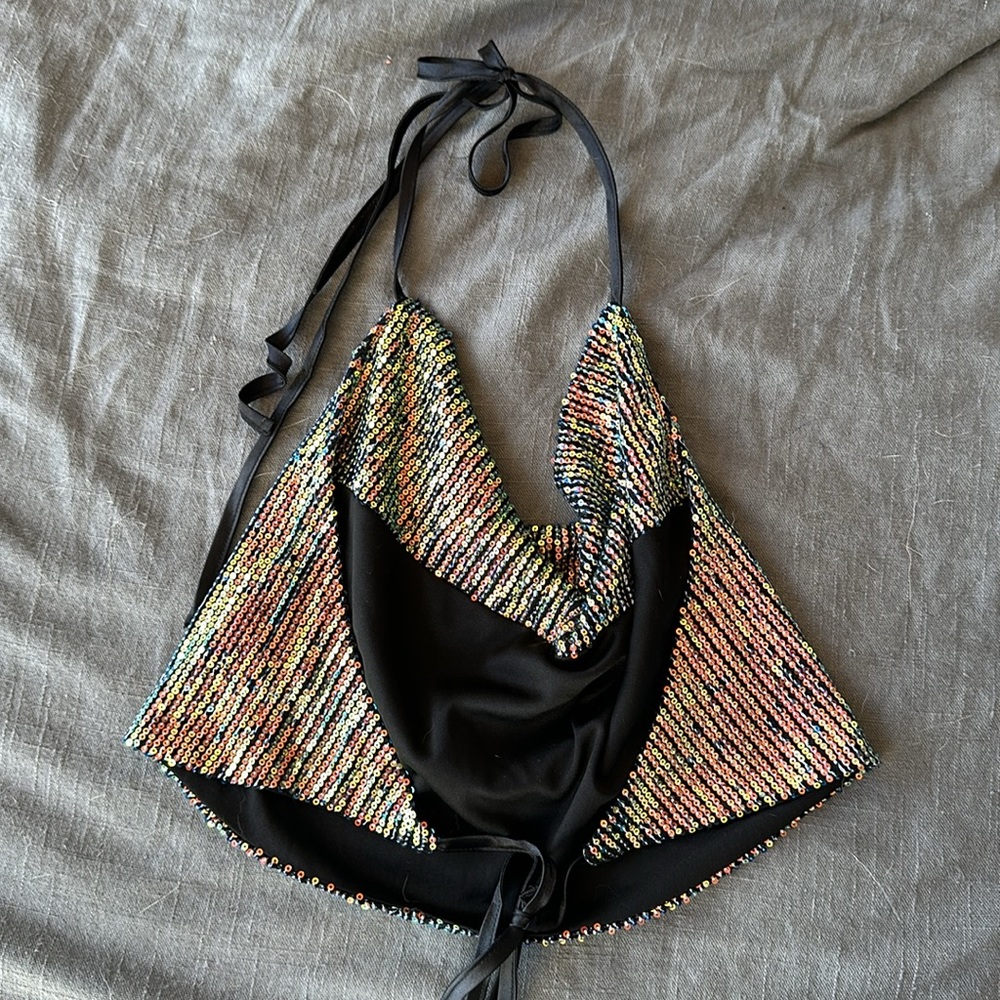 Backless sequin top - Picture 2 of 5
